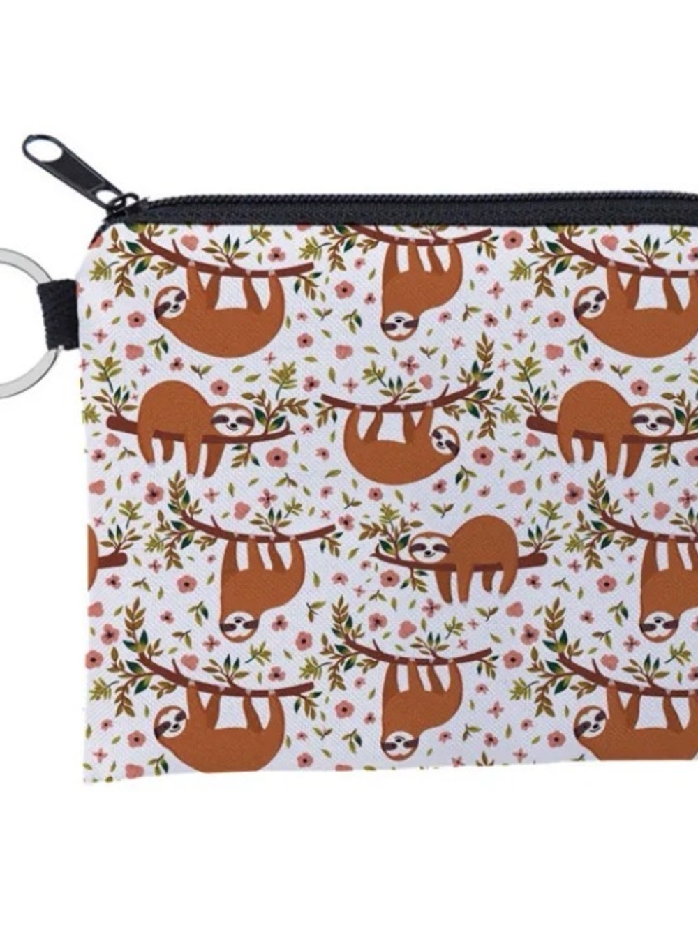 Sloth Coin Purse Keyring